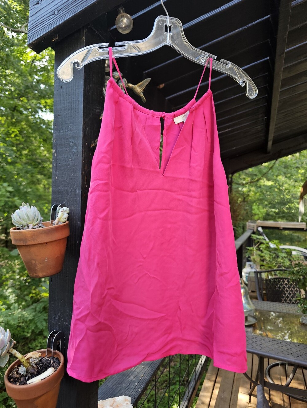 Joie Women’s Hot Pink Spaghetti Strap Tank Top
